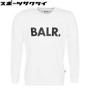 25%OFF! 【BALR./ボーラー】 BRAND STRAIGHT CREWNECK ホワイト スウェット サッカー スポーツ ウェア 【BALANCE S...