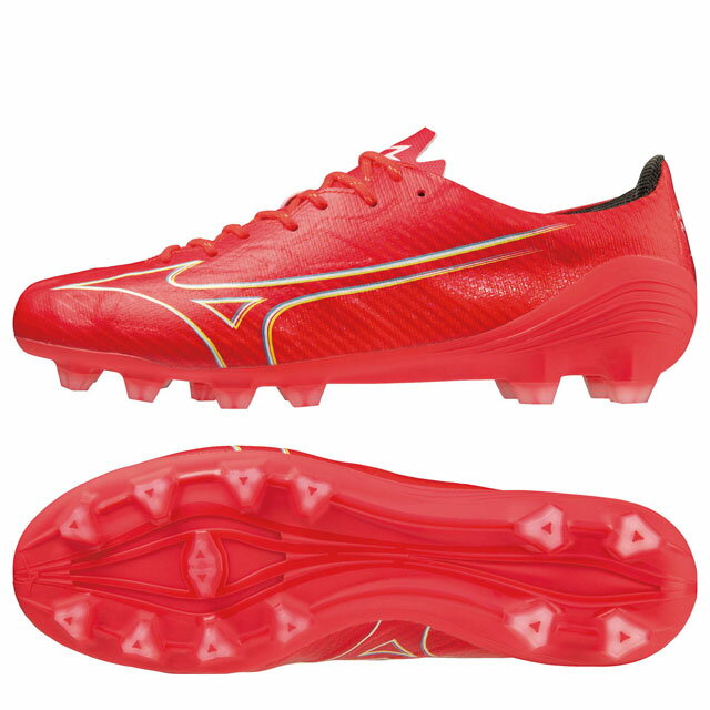 【ミズノ】 サッカースパイク ミズノアルファ PRO フェアリーコーラル 天然芝 土 人工芝 【mizuno2023Q3】 P1GA236464