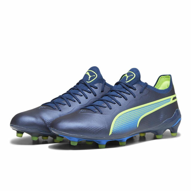 50％OFF！ プーマ サッカースパイク プーマ キング アルティメット FG/AG (LONG PILE) ペルシアンブルー 天然芝 人工芝 【PUMA2023Q4】 107563-02