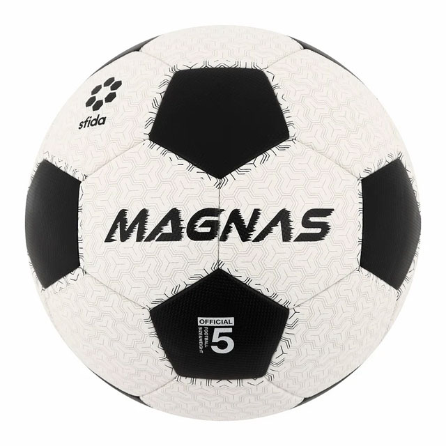 スフィーダ サッカーボール MAGNAS （芝用） 5号球 ホワイト ブラック サーマル製法 検定球 SB23MN04-BLACK
