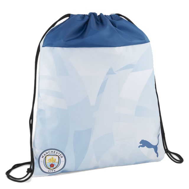 プーマ サッカー フットサル マンチェスターシティ MCFC フットボールコア ジムサック 約16L リュック かばん シューズバッグ ブルー 090128-12