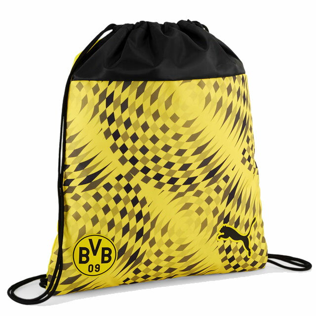 プーマ サッカー フットサル ドルトムント BVB フットボールコア ジムサック 約16L リュック かばん シューズバッグ イエロー 090134-01