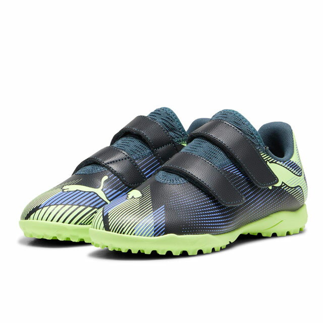 プーマ サッカー フットサル ベルクロシューズ ジュニア フューチャー 7 プレイ TT V Jr グレイスカイズ 【PUMA2024Q4】 107955-03