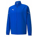 プーマ サッカー フットサル TEAMRISE ウーブンジャケット フルジップ ジップアップ ジャケット ブルー 657644-02 ※返品・交換・キャンセル不...