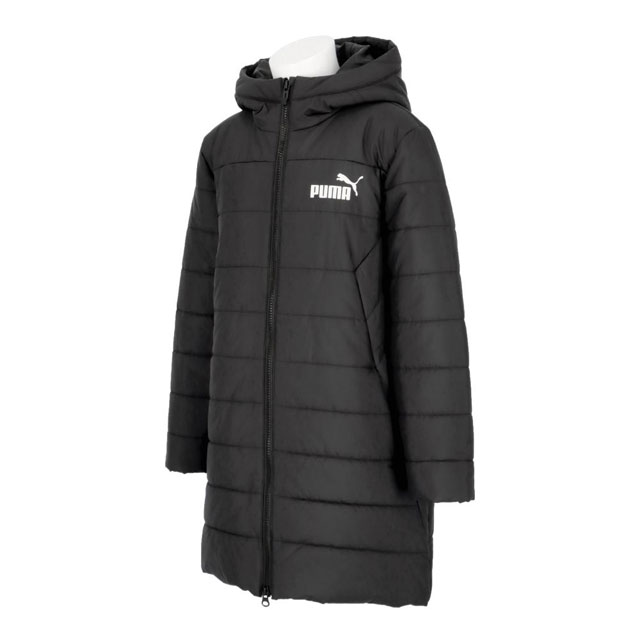 プーマ サッカー フットサル ウェア ジュニア ESS パデッドコート プーマブラック ベンチコート 672677-01 ※返品・交換・キャンセル不可商品