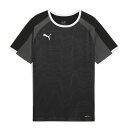 プーマ サッカー フットサル トレーニングウェア ジュニア INDIVIDUALLIGA グラフィック SS 半袖シャツ JR ブラック グレー 660185-...