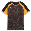 30%OFF! プーマ サッカー フットサル ジュニア INDIVIDUALLIGA グラフィックシャツ 半袖シャツ SS JR Tシャツ プーマブラック 66...