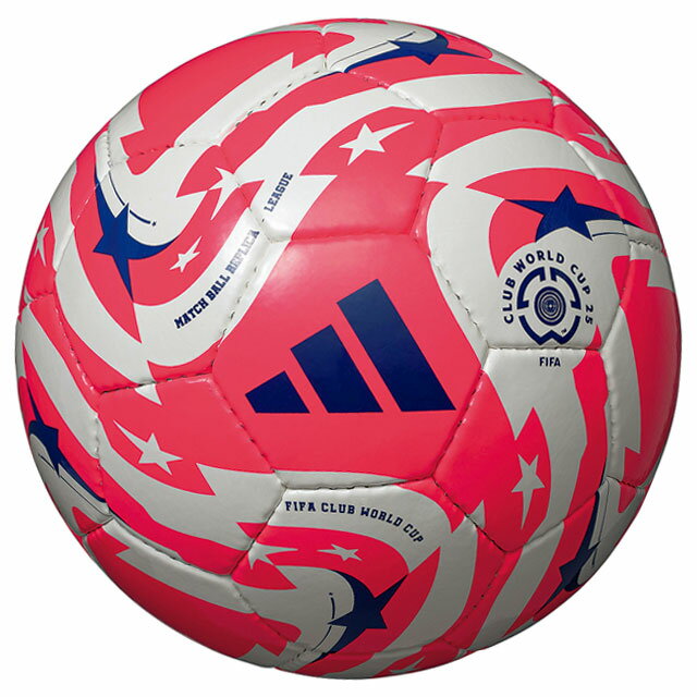 アディダス サッカーボール ムンディアル・デ・クルーベス FIFA 25 リーグ 5号球 JFA検定球 レッド FIFAクラブワールドカップ2025 レプリカ別色モデル (adidas2025ball) ADF514R