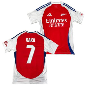 21%OFF! アディダス サッカー レプリカウェア アーセナルFC 24-25 ホーム レプリカユニフォーム レッド #7 ブカヨ・サカ ネーム入り KNW85-NUMBER-7