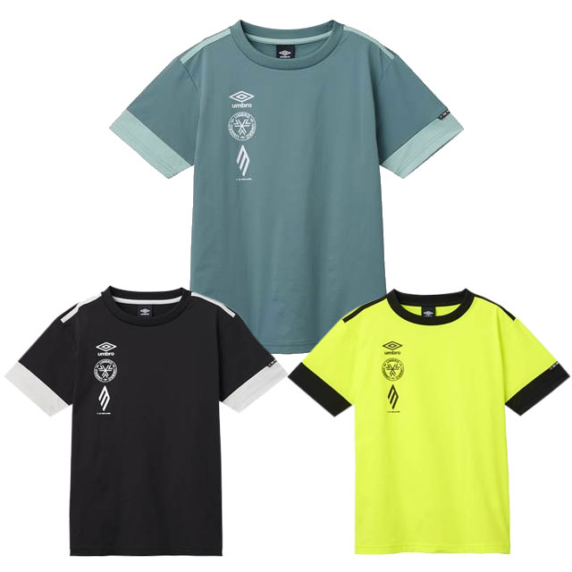 アンブロ サッカー フットサル トレーニングウェア THE THIRD ジュニア フィールテック プラクティスシャツ 半袖 プラシャツ UF5SHS51J