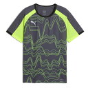 プーマ サッカー フットサル トレーニングウェア ジュニア INDIVIDUALLIGA グラフィック SS 半袖シャツ JR ギャラクティックグレー プラシャ...