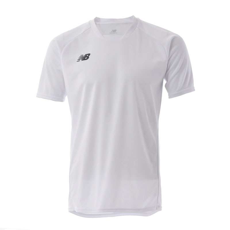 ニューバランス サッカー フットサル ウェア ゲームシャツ ホワイト 半袖 プラシャツ JMTF0486-WT