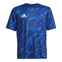アディダス サッカー フットサル トレーニングウェア ジュニア キッズ プラクティス グラフィック ジャージー Dブルー (adidas2025SS) JVV1...