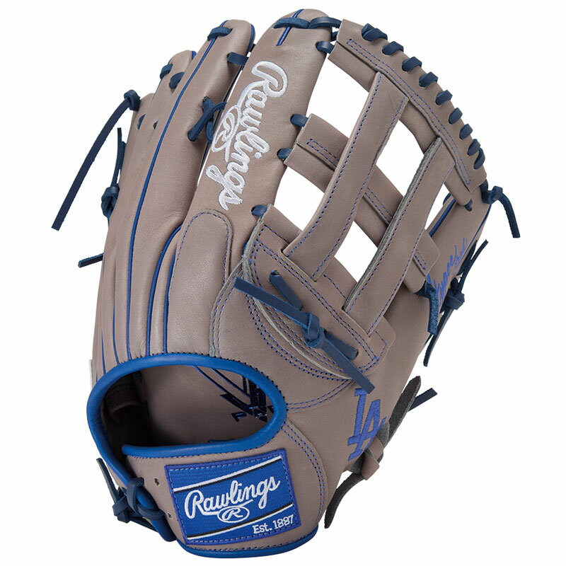 ローリングス 軟式グラブ HYPER TECH MLB TEAM Rawlings2025FW 野球 グローブ 一般 大人 【軟式外野手用／サイズ12.75】 GR5HTMY719-LAD2