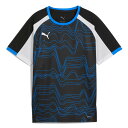 プーマ サッカー フットサル ジュニア INDIVIDUALLIGA グラフィック SS 半袖シャツ JR プーマブラック プラシャツ 660185-09