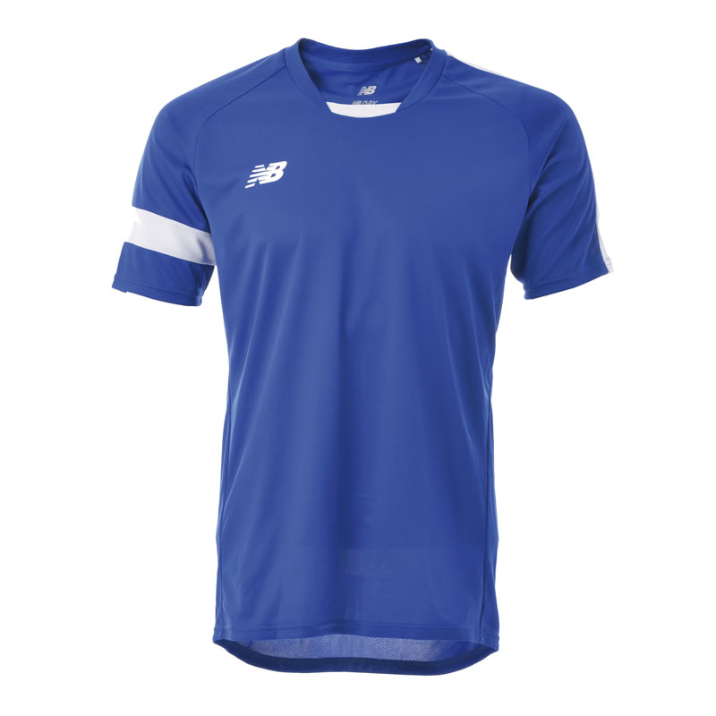 ニューバランス ジュニア ゲームシャツ ブルー ホワイト サッカー フットサル トレーニングウェア プラ..