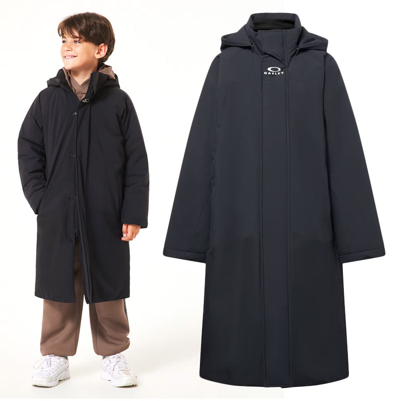 オークリー 少年用 ロングコート Ytr Long Coat 10.0 防寒 撥水 トレーニングウェア 冬 ジュニア 子ど..