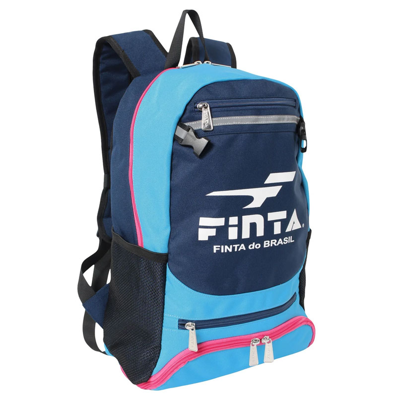 フィンタ サッカー フットサル 多機能 キッズリュックサック 16L バックパック シューズ収納 ボールネ..