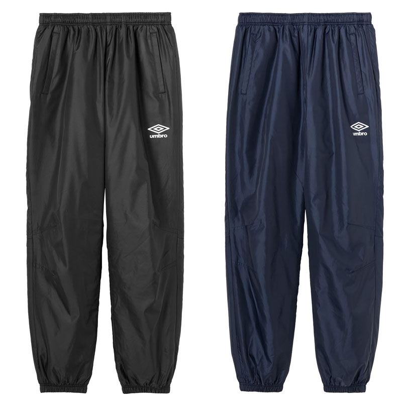 アンブロ サッカー フットサル 裏起毛ウインドパンツ ロングパンツ 保温 裏トリコット起毛 防風 撥水 UF5FPZ02MA