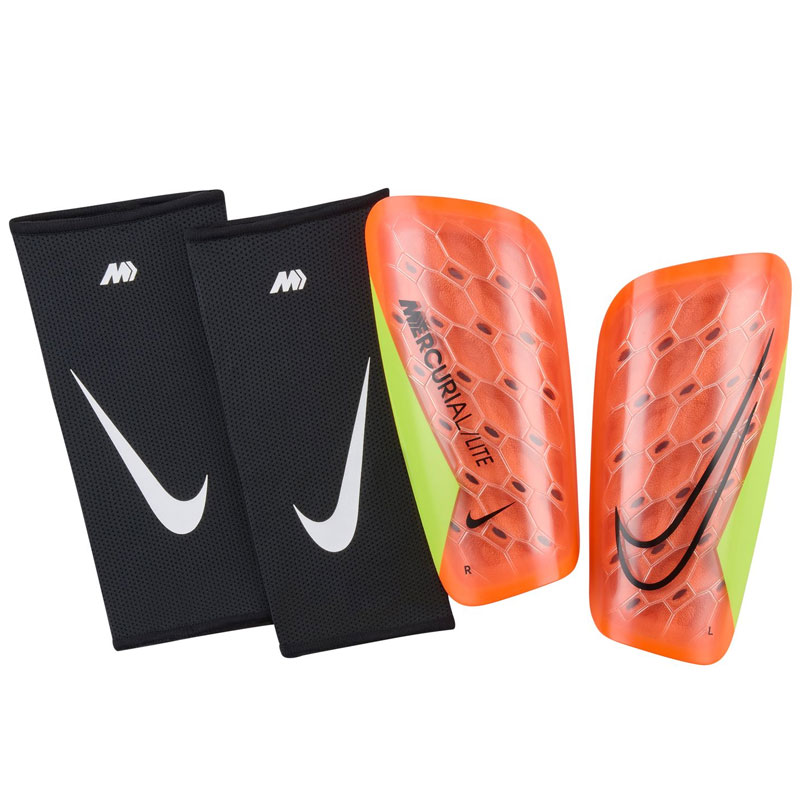 ナイキ シンガード レガース マーキュリアル ライト FA22 ハイパークリムゾン サッカー フットサル す..