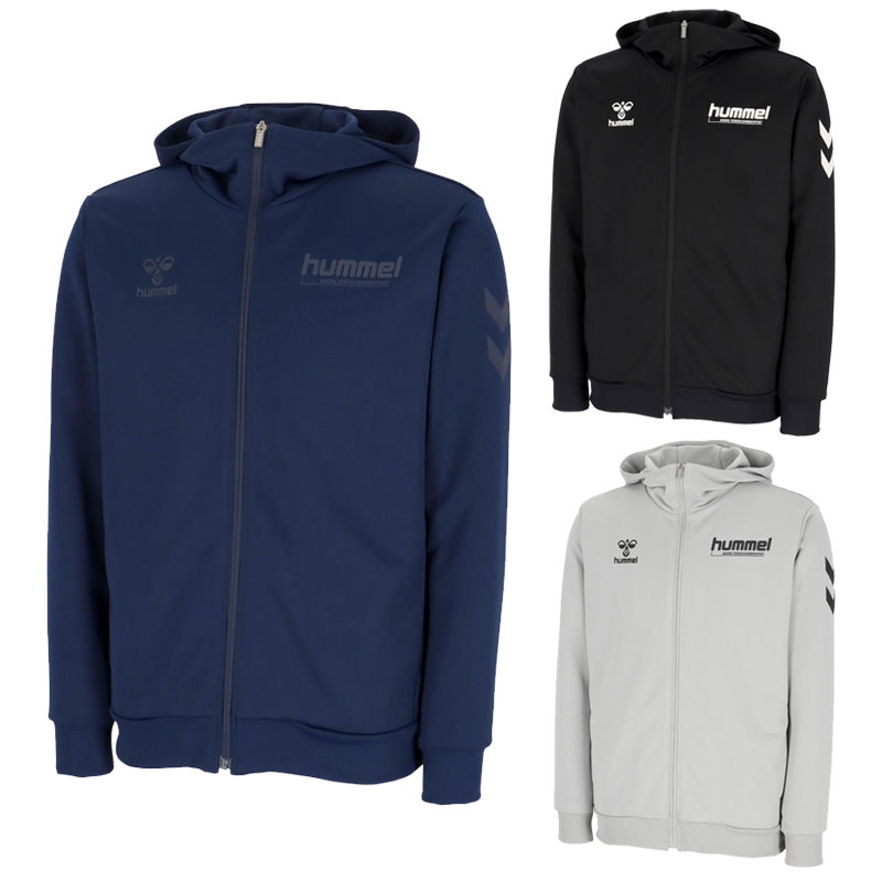 ヒュンメル スウェット フルジップフーディー パーカー ジップアップ 裏毛 吸汗速乾 HAP8302