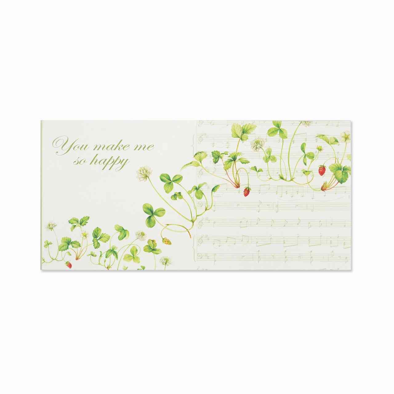 【12/1限定! ポイント2倍】音楽 ピアノ 一筆箋 野イチゴと五線譜 mp-577 グリーン ホワイト イチゴ柄 音楽 ピアノ発表会プレゼント プレゼント お...