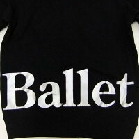 バレエジャージ,パーカー,黒Ballet,上着,子供大人用,ウォームアップウエア,バレエ用品