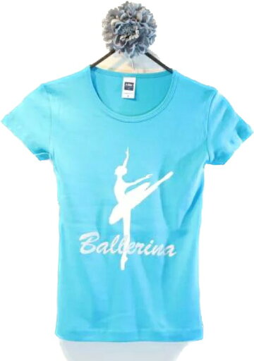 バレエ tシャツ バレエ トップス Tシャツ バレリーナ青,バレエ トップス,バレエ用品,大人用ウォームアップウエア,レディース バレエ tシャツ バレエ トップス Tシャツ バレリーナ青,バレエ トップス,バレエ用品,大人用ウォームアップウエア,レディース