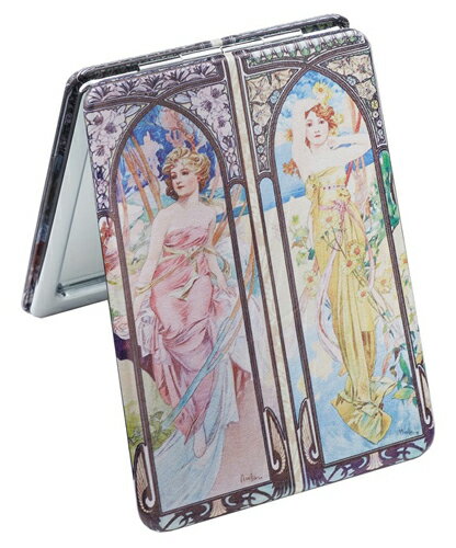 【12/1限定! ポイント2倍】【クーポンあり】ロイヤルアーデン バレエ コンパクトミラー レクタングル ミュシャ 時の流れ No.73970 スクエア型 手鏡 等倍 拡大2倍 お洒落 高級 おすすめ おしゃれ 女性 レディース 子供 大人 可愛い バレエ発表会プレゼント プレゼント お祝い