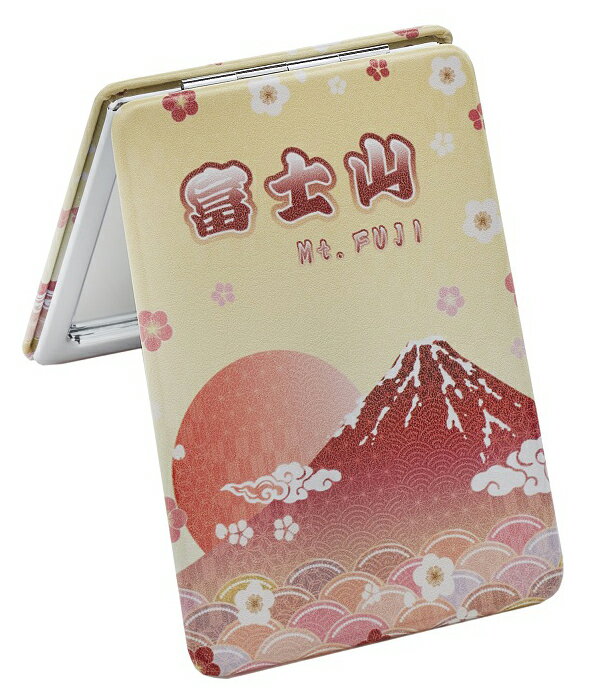 【クーポンあり】ロイヤルアーデン バレエ コンパクトミラー レクタングル 赤富士 No.74003 スクエア型 手鏡 等倍 拡大2倍 お洒落 高級 おすすめ おしゃれ 女性 レディース 子供 大人 可愛い バレエ発表会プレゼント プレゼント お祝い