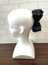 ヘアアクセサリー リボン バナナクリップ ブラック 黒色 結婚式 ゲスト 大人 キッズ 大きい 髪飾り 成人式 ヘア飾り プレゼント お祝い ビックリボン sa...