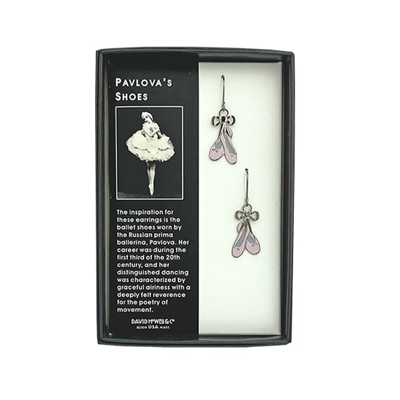 バレエ ピアス パヴロワのシューズ ピンク バレエ発表会プレゼント プレゼント お祝い かわいい おしゃ..