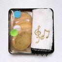 【クーポンあり】音楽 お菓子 クッキー 3 個 A レース タオル セット ピアノ発表会プレゼント クッキー ト音記号 音符 楽屋見舞い スイーツ ヴァイオリン...