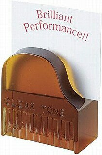 メモクリップ メモスタンド Clear Tone ピアノ クリップ グランドピアノ ブラウン 茶 ピアノ ピアノ発表会プレゼント 音楽 プレゼント お祝い