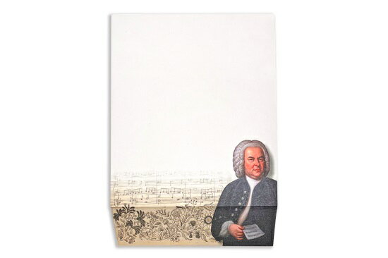 【12/1限定! ポイント2倍】バッハ ミュージアム ブロックメモ ピアノ ピアノ発表会プレゼント ヴァイオリン発表会 音楽 プレゼント お祝い メモ メモ帳 ...