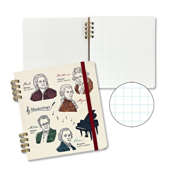 リングノート 音楽学 書きやすいリングノート リングノート おすすめ オリジナル かわいい おしゃれ ノート かわいい 表紙