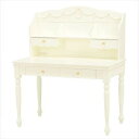 デスク RT-1851 WH ホワイトKIDS FURNITURE キッズ 子供 お姫様 アンティークホワイト 白インテリア おしゃれ 姫家具 机 学習机