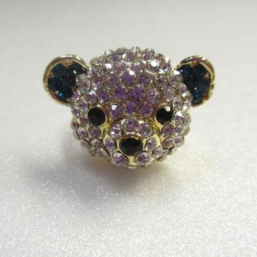 【クーポンあり】くま 指輪 002 グリーン 調整型 キラキラ くま 指輪 くま キラキラ 指輪 クマ 熊 くま..