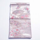 袋帯【レンタル】白色+金糸,六通柄全通柄,着物帯,衣装,428X31cm