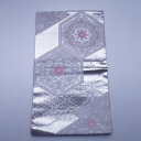 袋帯【レンタル】白色+銀糸,六通柄全通柄,着物帯,衣装,428X31cm