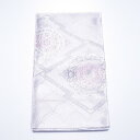 袋帯【レンタル】白色+銀糸,六通柄全通柄,着物帯,衣装,428X31cm