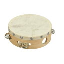 18cm バレエ タンバリン 18センチ クリア木目 (白枠) エスメラルダ ナポリの踊り タンブリン KIKUTANI 皮つきタンバリン 木枠 バレエ発表会プレゼント プレゼント お祝い