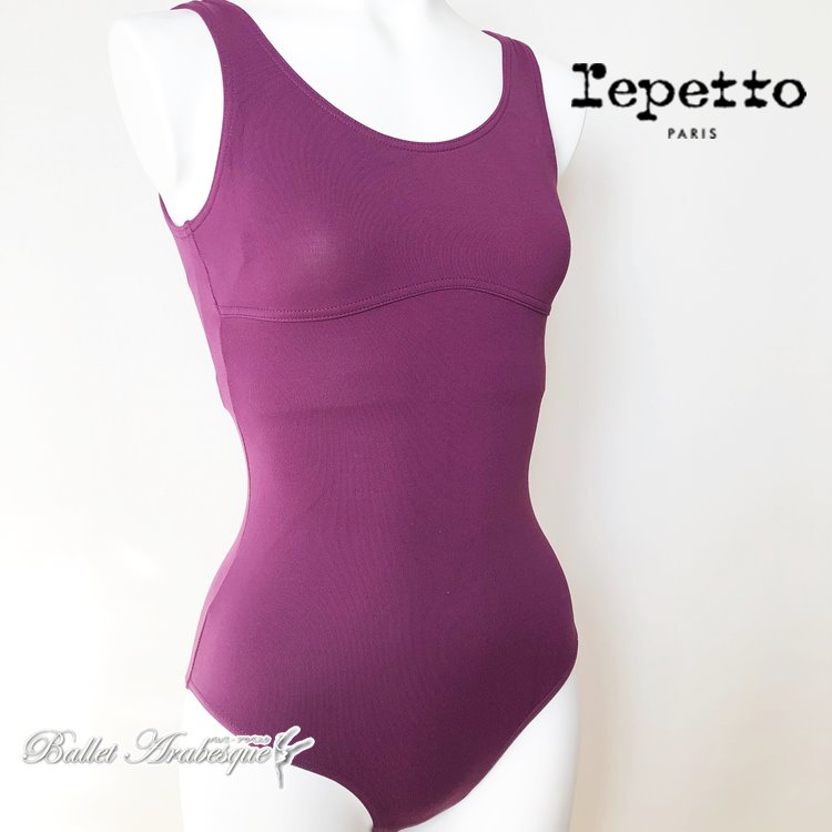 【Repetto レペット】 D0572 Large Straps Leotard　ノースリーブ　大人バレエレオタード　【バレエアラベスク】