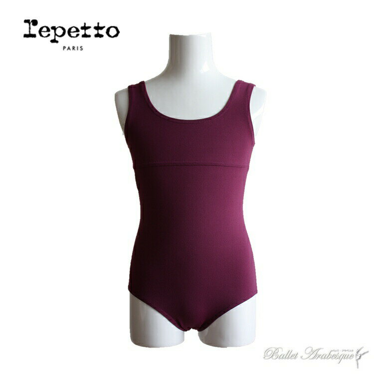 ＼Lineお友達300円OFFクーポン／【Repetto レペット】Large Straps Leotard ノースリーブ ジュニアレオタード 0572 【バレエアラベスク】