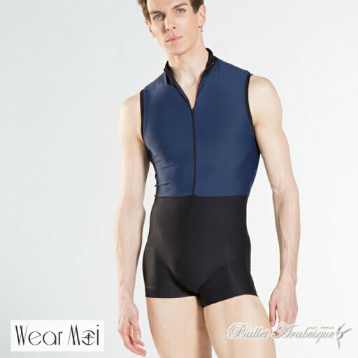 \Lineお友達いつでも300円OFFクーポン/【WearMoi ウェアモア】Mens CAPRI カプリ【メンズバレエ】マイクロファイバー ジッパー タートルネック ノースリーブ バイクタード 大人用 【バレエアラベスク】 \Lineお友達いつでも300円OFFクーポン/【WearMoi ウェアモア】Mens CAPRI カプリ【メンズバレエ】マイクロファイバー ジッパー タートルネック ノースリーブ バイクタード 大人用 【バレエアラベスク】