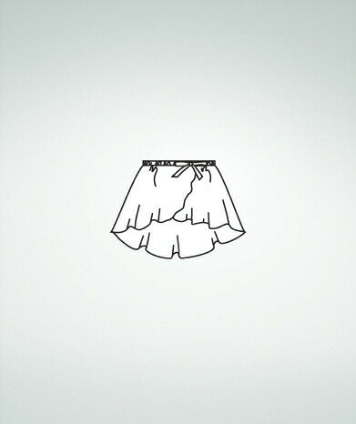 【Body Wrappers　ボディラッパーズ】BW138-PAR パステルリボン【子供バレエシフォンスカート】