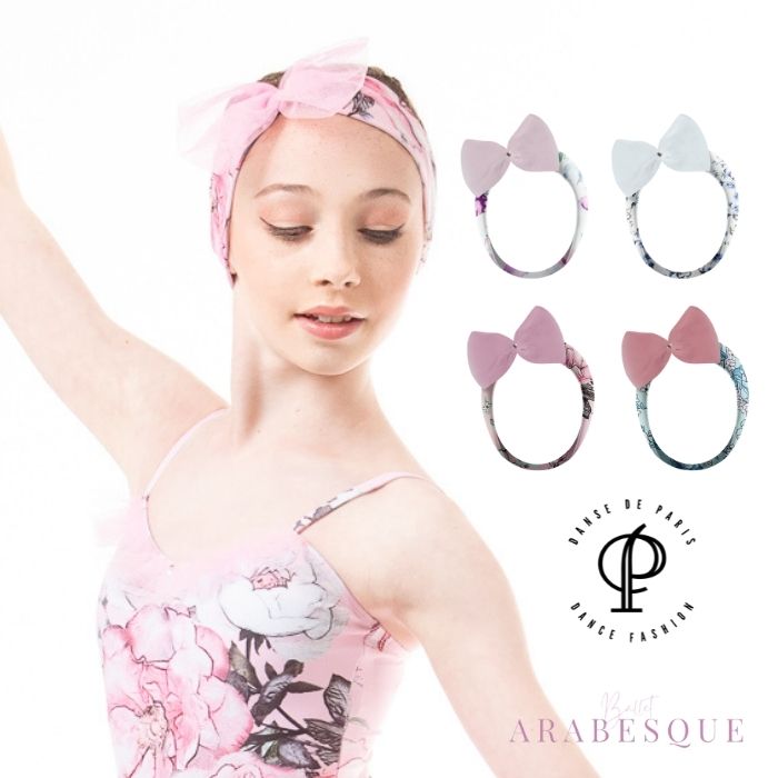 リボン（ヘアバンド） ＼Lineお友達300円OFFクーポン／【 DANSE DE PARIS ダンスドパリ】リボン付きヘアバンド (Headband with Bow Blurbelle A0002) バレエ リボン（レオタード） ヘアバンド 髪飾り 【バレエアラベスク】