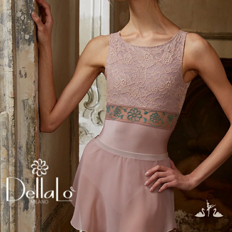 【DellaLo Milano デラロミラノ】IRIS GOLDEN LEBEL イリス (アイリス) ゴールデンラベル【大人バレエレオタード】半袖　【バレエアラベスク】　送料無料のサムネイル