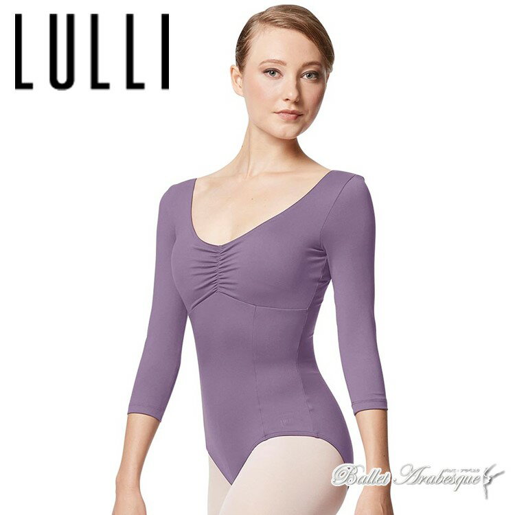 【Lulli Dancewear リュリ　ダンスウェア】LUB345 CAMELLIA カメリア　大人バレエレオタード　3/4スリーブ　2/2　【バレエアラベスク】