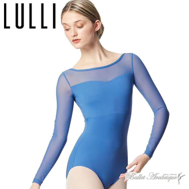 ＼6/2エントリーでP2倍／【Lulli Dancewear リュリ ダンスウェア】LUB347 LADA ラーダ 大人バレエレオタード ロングスリーブ 長袖 メッシュ1/2 【バレエアラベスク】